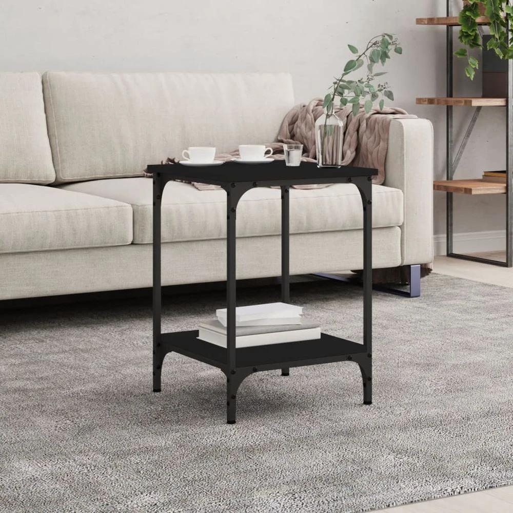 vidaXL Coffee Table Black 40x40x55 cm vidaXL Engineered Wood - Coffee Tables Coffee Table
