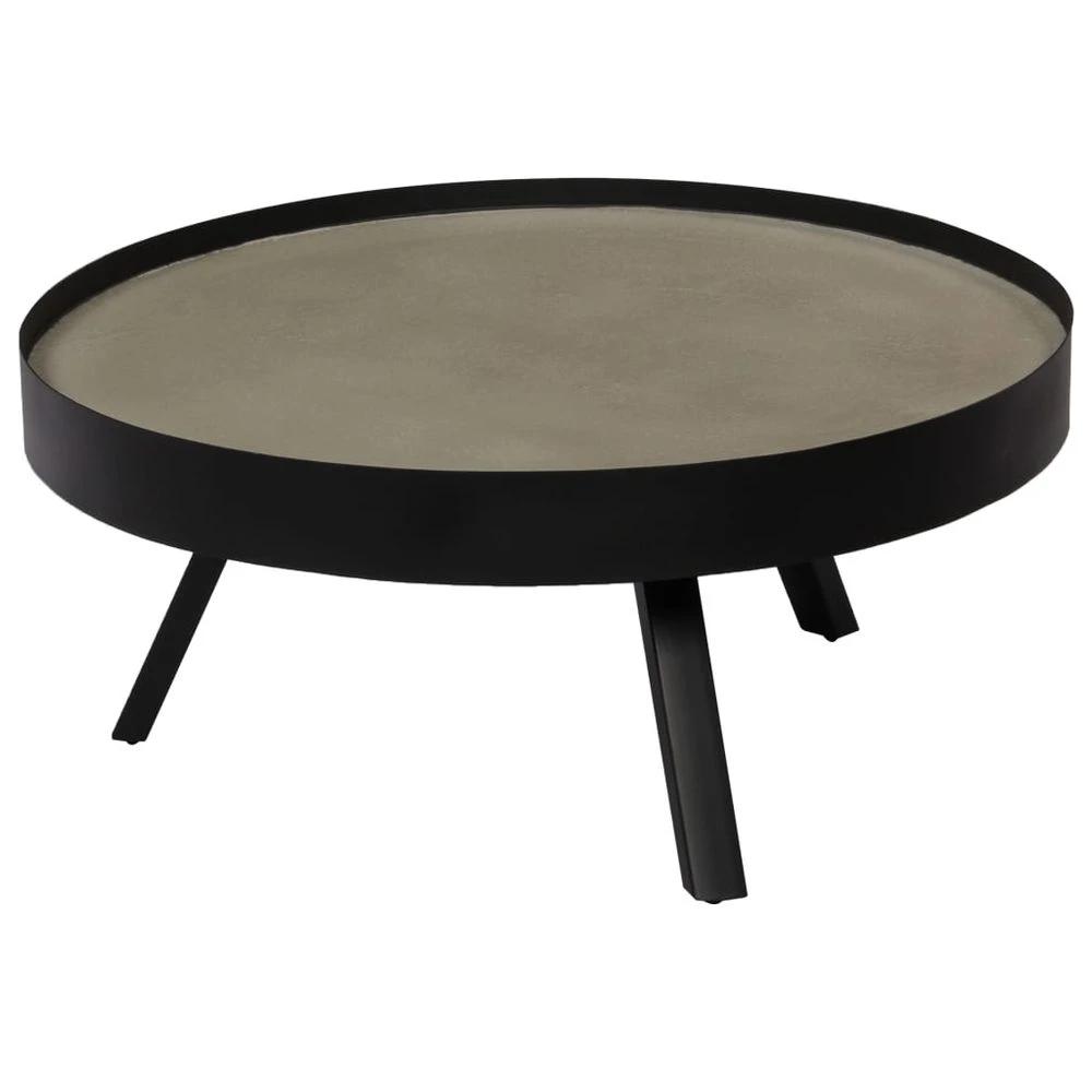 Coffee Table vidaXL Concrete Top 74x32 cm by vidaXL