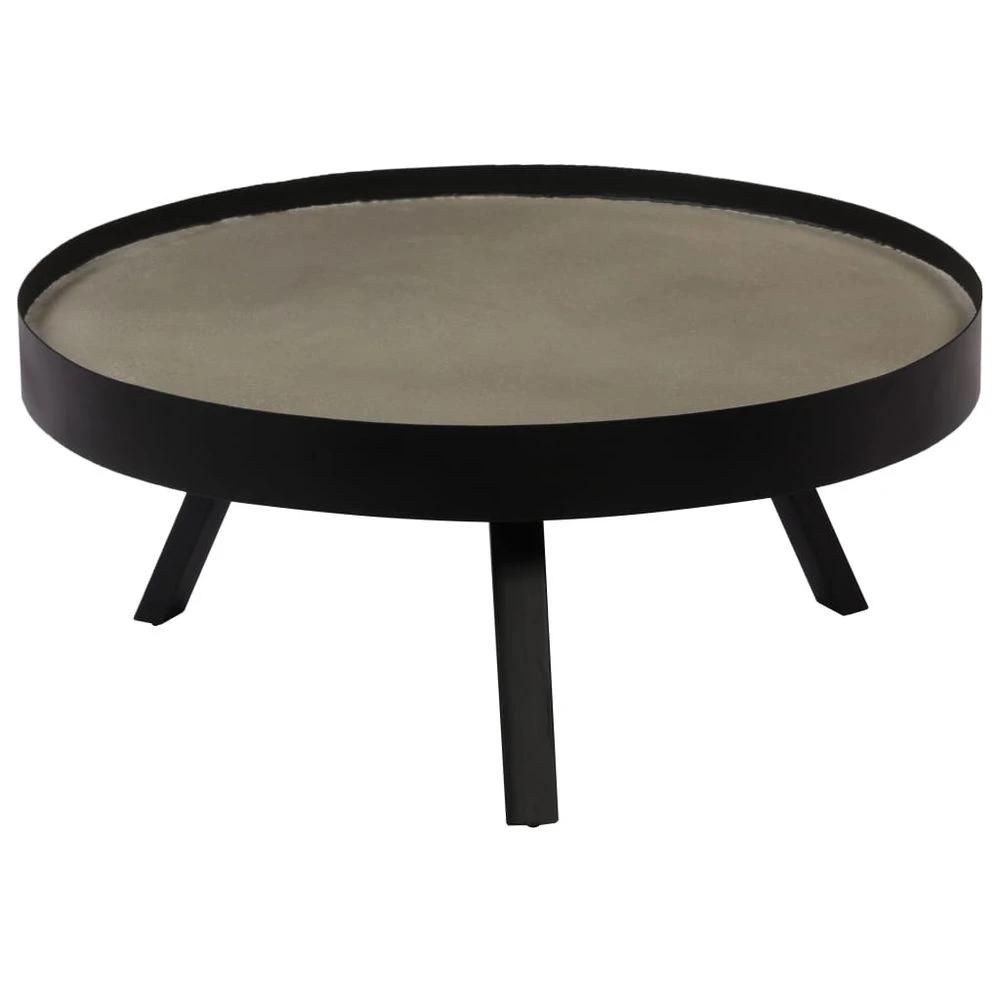 Coffee Table vidaXL Concrete Top 74x32 cm by vidaXL
