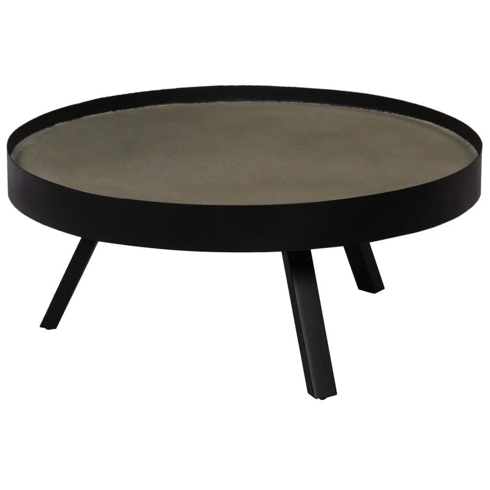 Coffee Table vidaXL Concrete Top 74x32 cm by vidaXL
