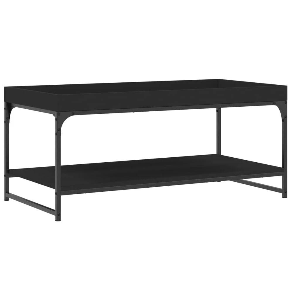 vidaXL Coffee Table Black 100x49x45 cm vidaXL Engineered Wood - Coffee Tables Coffee Table