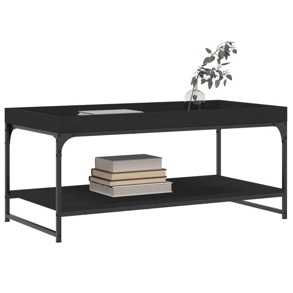 vidaXL Coffee Table Black 100x49x45 cm vidaXL Engineered Wood - Coffee Tables Coffee Table