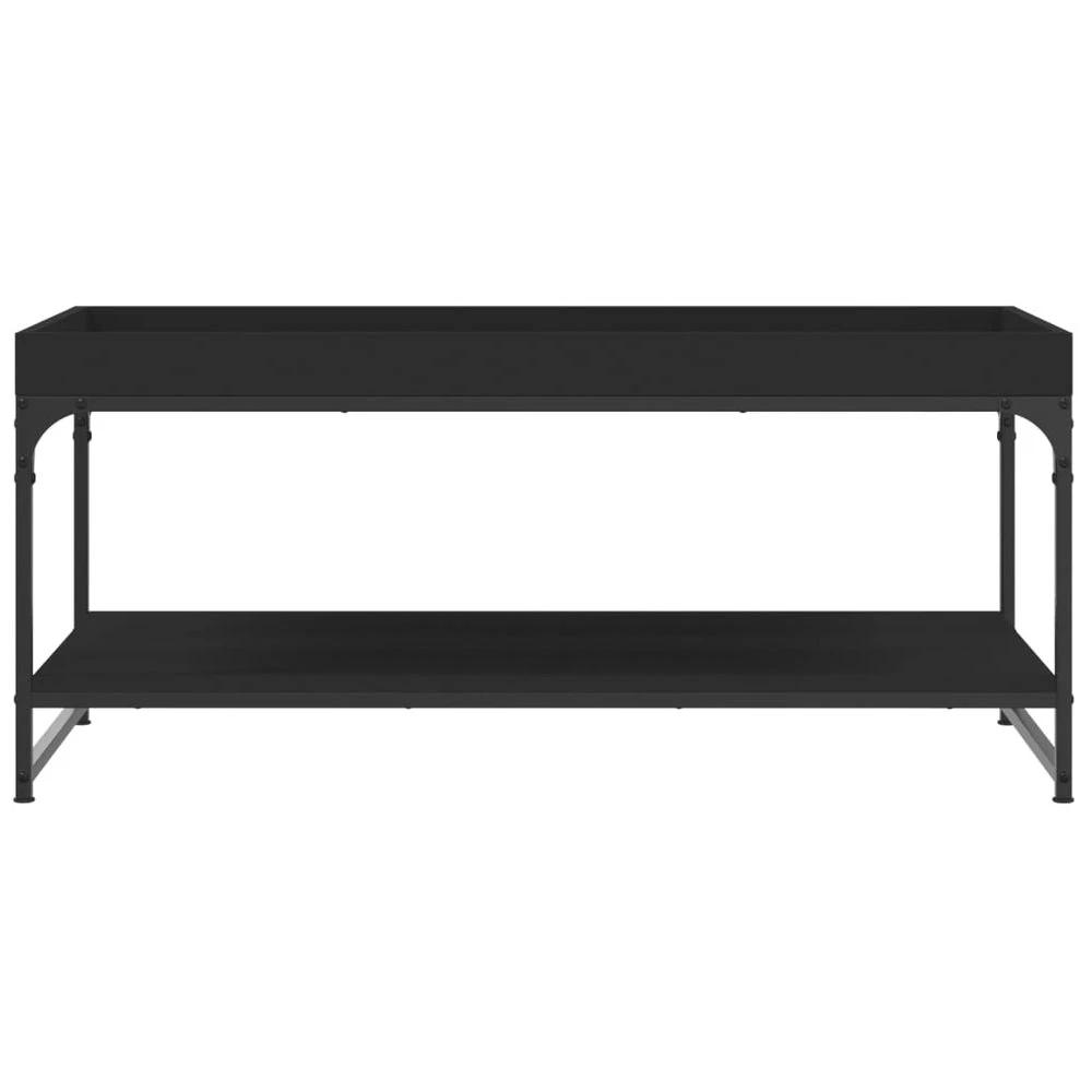 vidaXL Coffee Table Black 100x49x45 cm vidaXL Engineered Wood - Coffee Tables Coffee Table