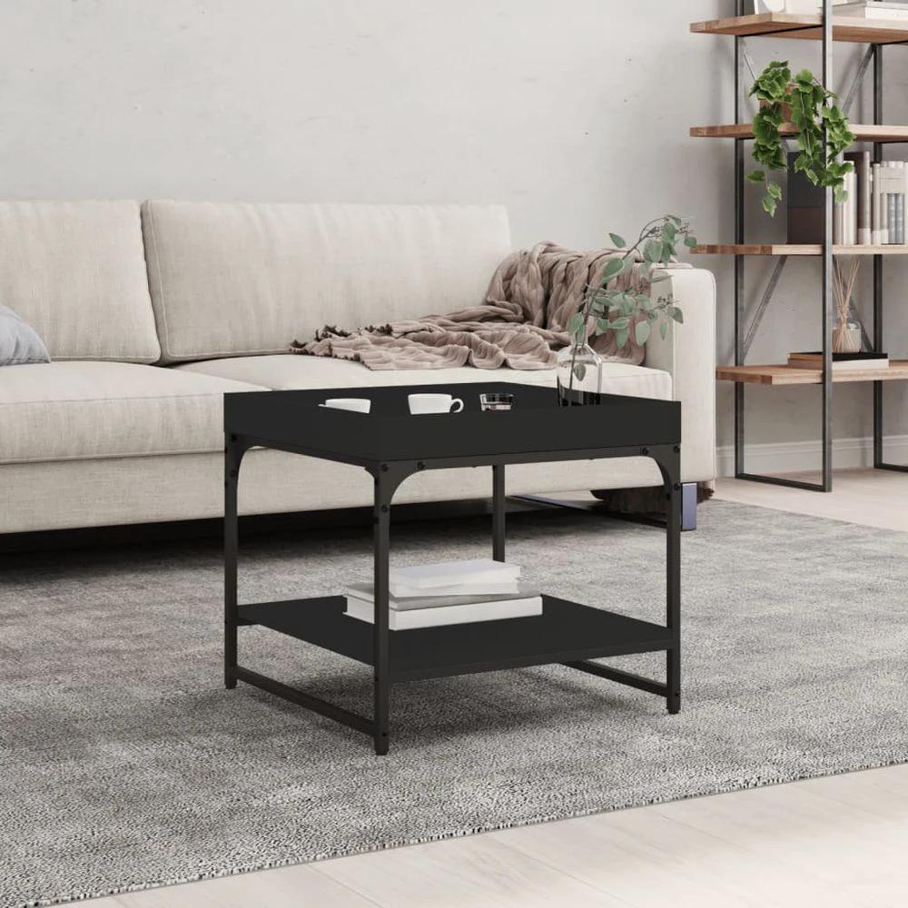 vidaXL Coffee Table Black 100x49x45 cm vidaXL Engineered Wood - Coffee Tables Coffee Table