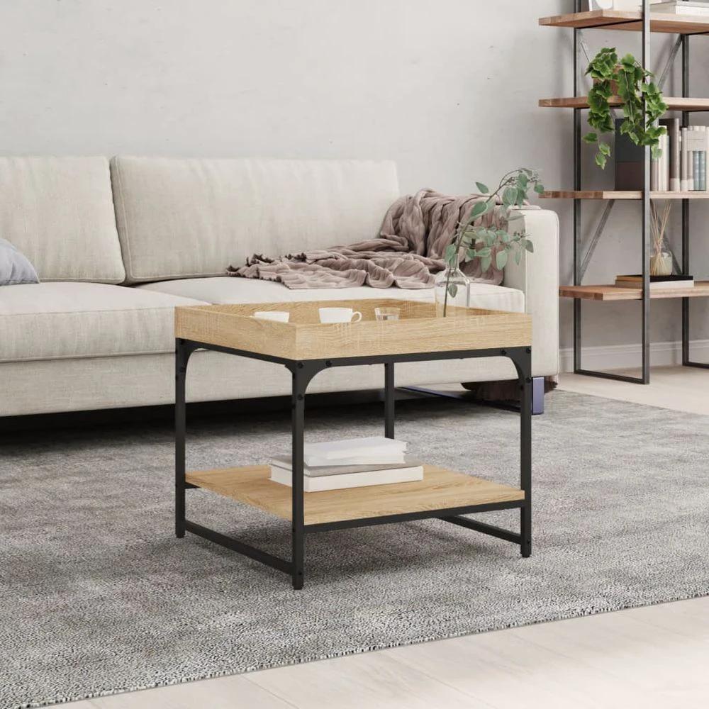 vidaXL Coffee Table Black 100x49x45 cm vidaXL Engineered Wood - Coffee Tables Coffee Table
