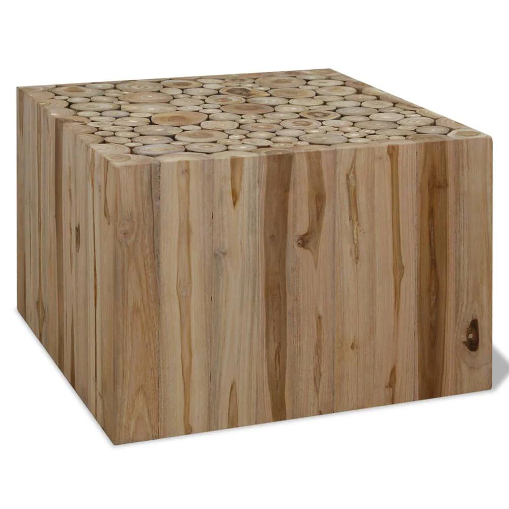 vidaXL Coffee Table vidaXL Genuine Teak 50x50x35 cm - Coffee Tables Coffee Table
