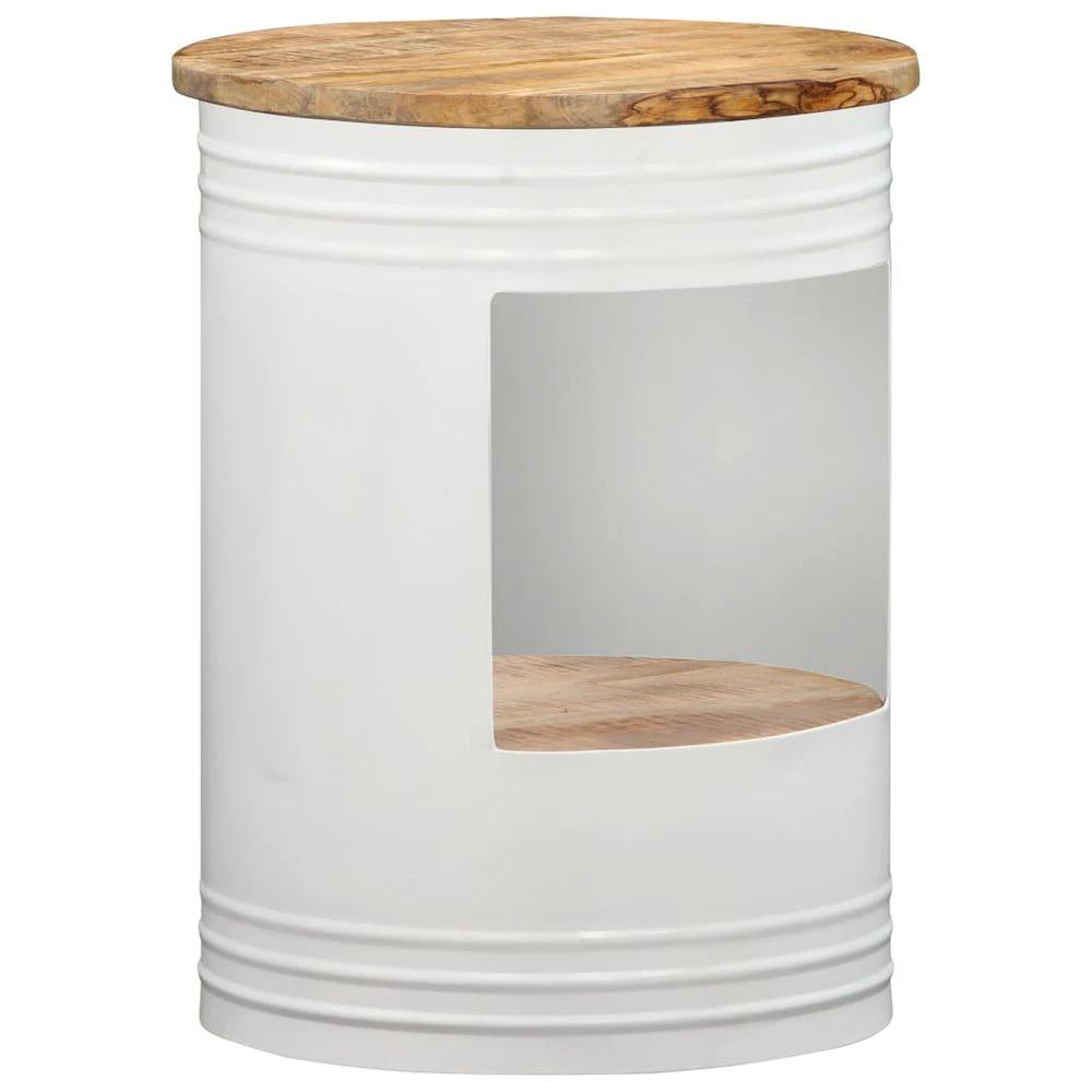 vidaXL Coffee Table Black 50x39.5 cm Solid Wood vidaXL Reclaimed - Coffee Tables Coffee Table