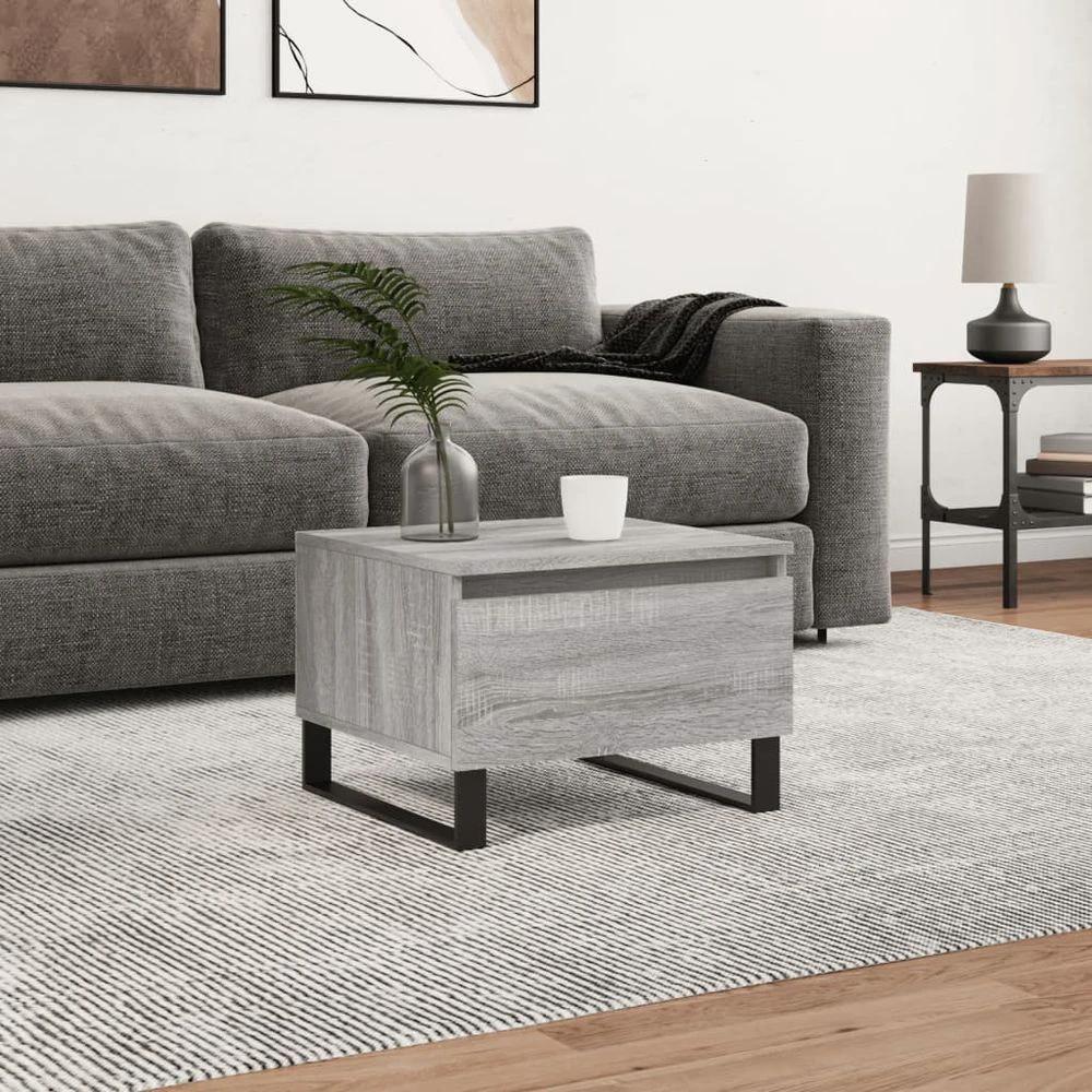 Coffee Table White 50x46x35 cm vidaXL Engineered Wood by vidaXL