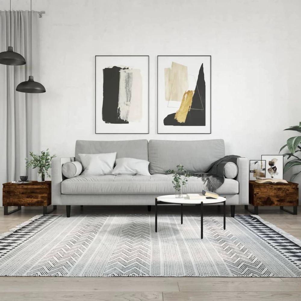 Coffee Table White 50x46x35 cm vidaXL Engineered Wood by vidaXL