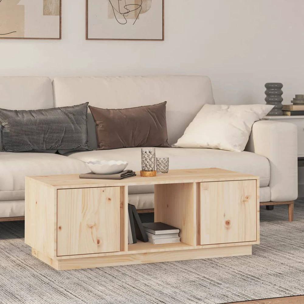 Coffee Table 110x50x40 cm vidaXL Solid Wood Pine by vidaXL