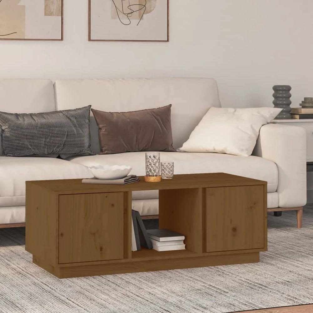 vidaXL Coffee Table 110x50x40 cm vidaXL Solid Wood Pine - Coffee Tables Coffee Table