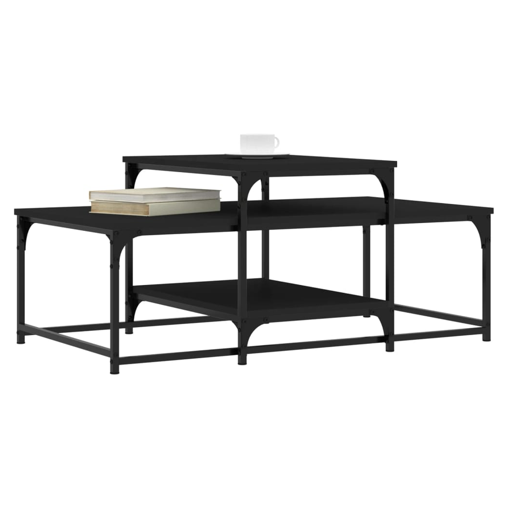 vidaXL Coffee Table Black 102x60x45 cm vidaXL Engineered Wood - Coffee Tables Coffee Table