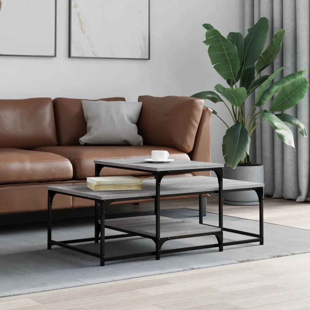 Coffee Table Black 102x60x45 cm vidaXL Engineered Wood by vidaXL