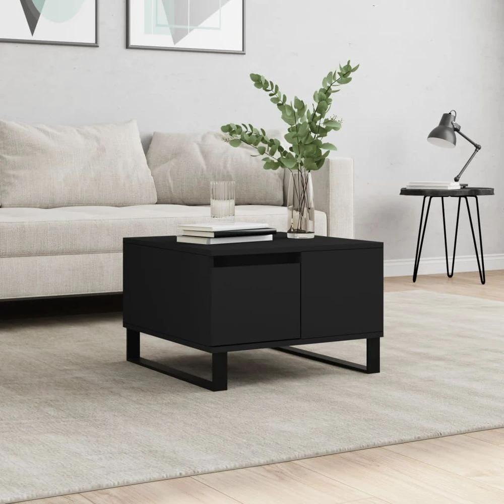 vidaXL Coffee Table Black 55x55x36.5 cm vidaXL Engineered Wood - Coffee Tables Coffee Table