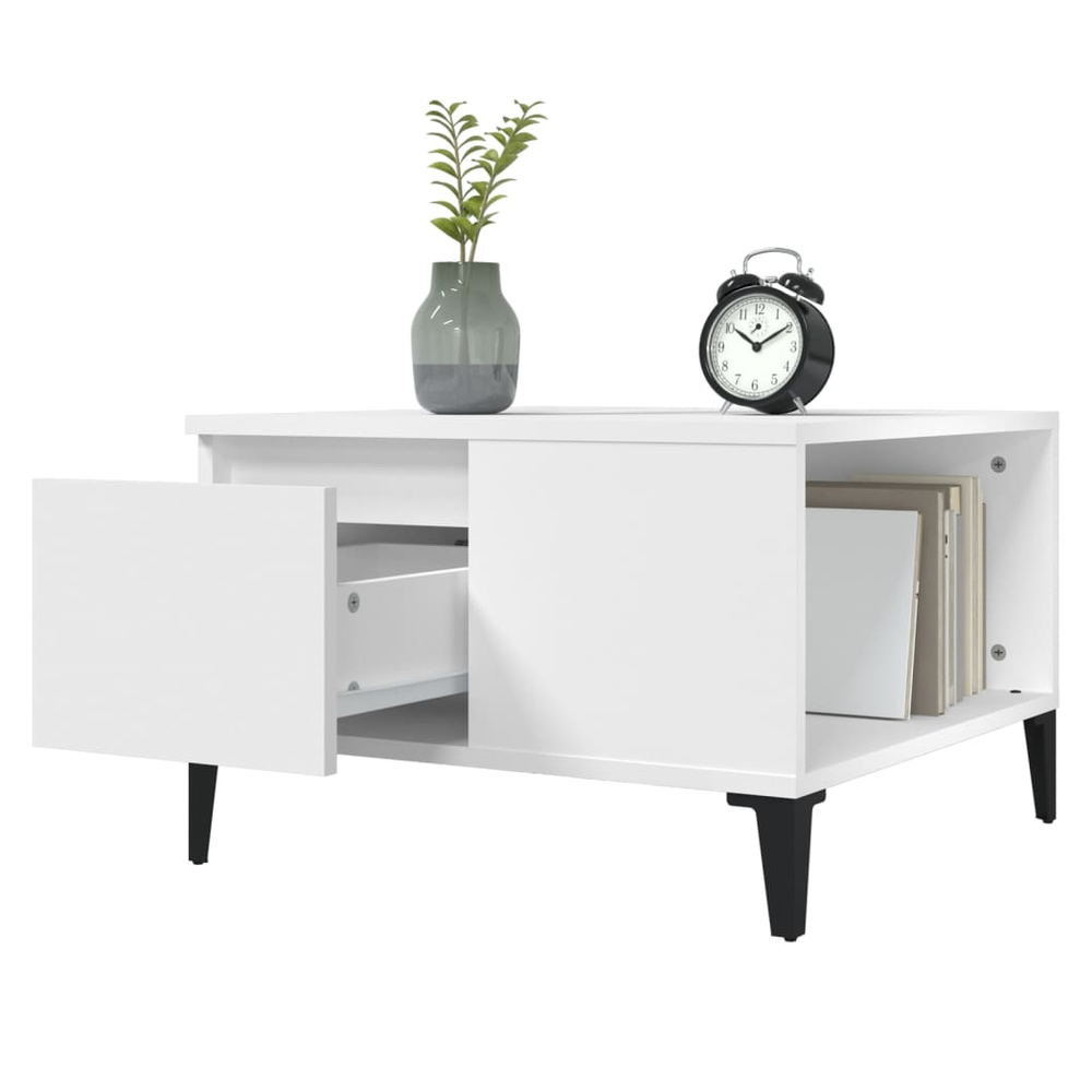 vidaXL Coffee Table White 55x55x36.5 cm vidaXL Engineered Wood - Coffee Tables Coffee Table