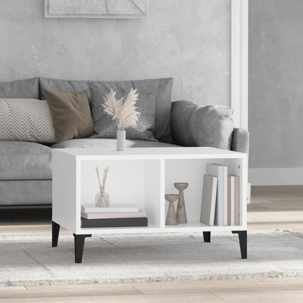 vidaXL Coffee Table White 60x50x36.5 cm vidaXL Engineered Wood - Coffee Tables Coffee Table