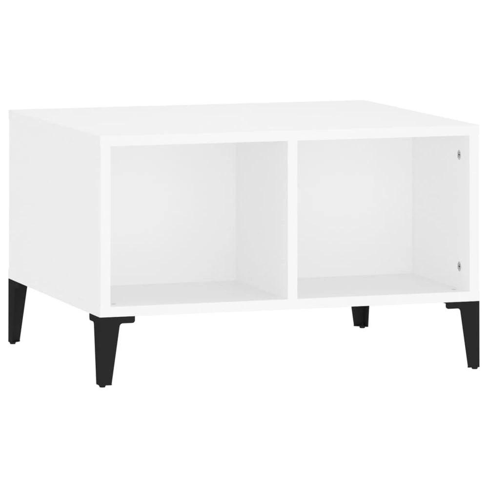 vidaXL Coffee Table White 60x50x36.5 cm vidaXL Engineered Wood - Coffee Tables Coffee Table