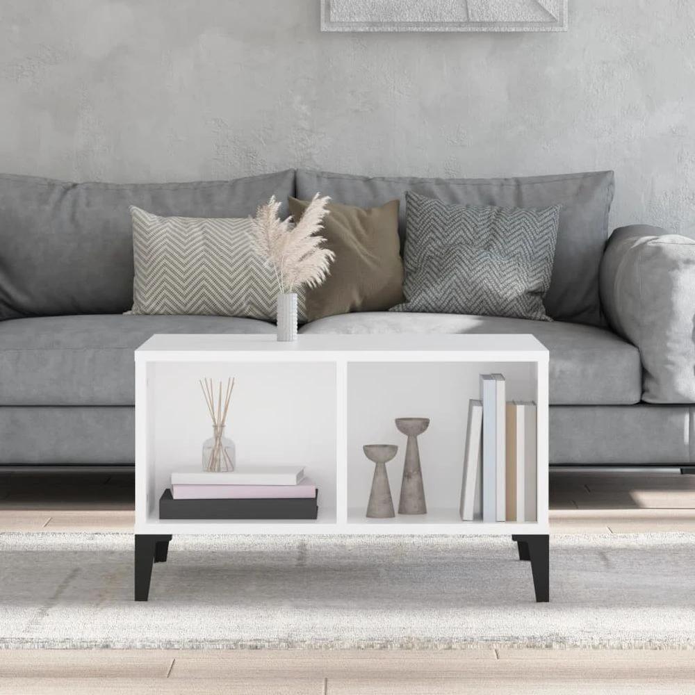 vidaXL Coffee Table White 60x50x36.5 cm vidaXL Engineered Wood - Coffee Tables Coffee Table