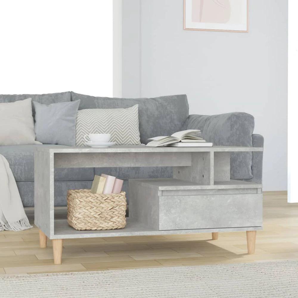 Coffee Table White 90x49x45 cm vidaXL Engineered Wood by vidaXL