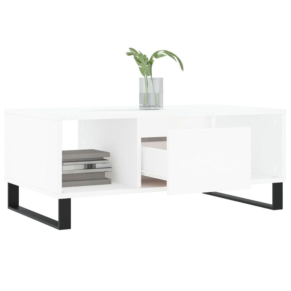 Modern Coffee Table White 90x50x36.5 cm vidaXL Engineered Wood by vidaXL