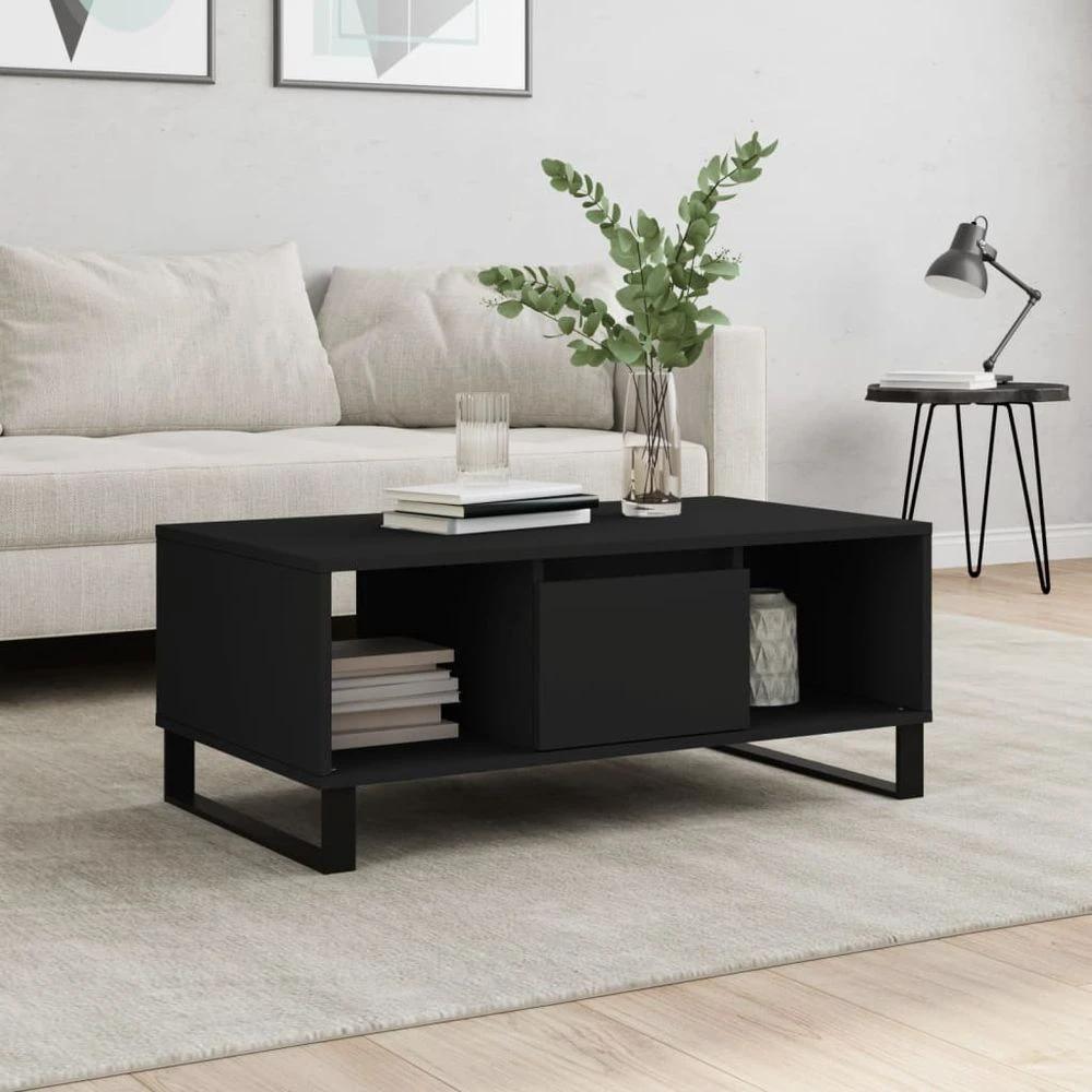 Modern Coffee Table White 90x50x36.5 cm vidaXL Engineered Wood by vidaXL
