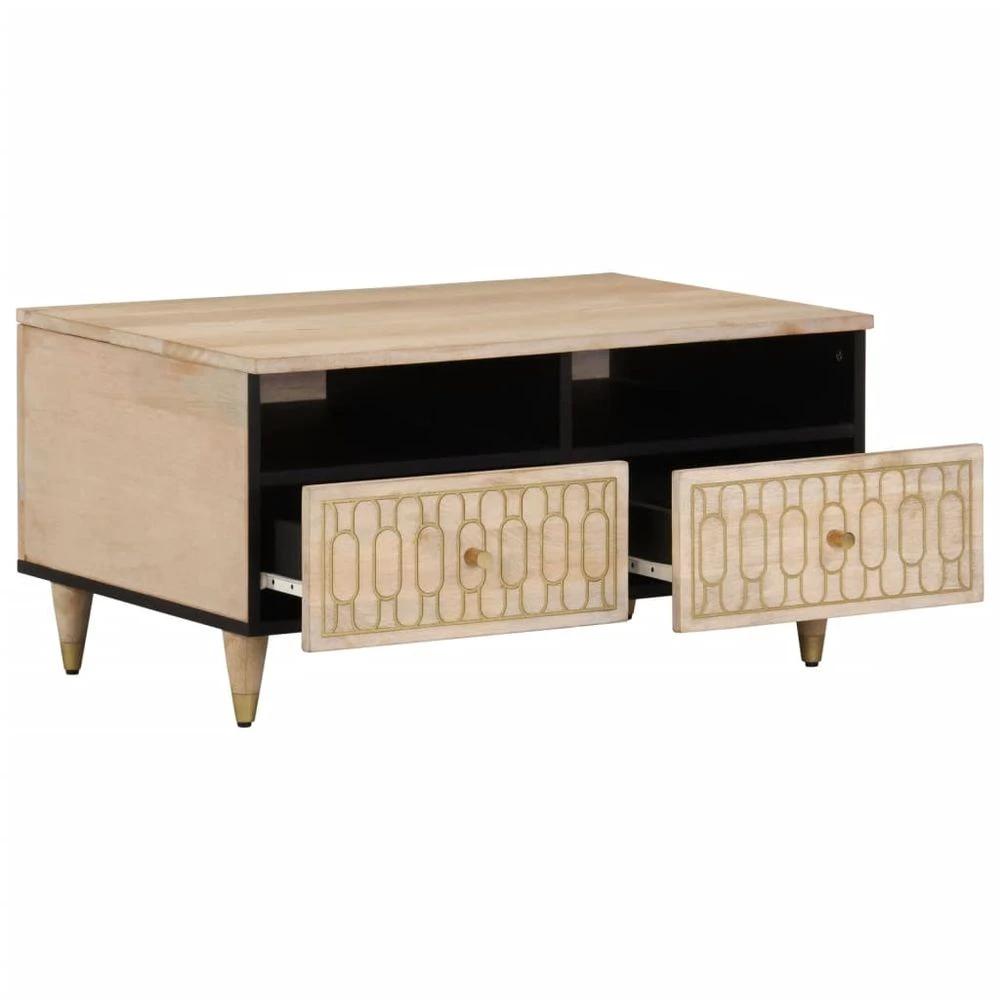 Coffee Table 80x54x40 cm vidaXL Solid Wood Mango by vidaXL