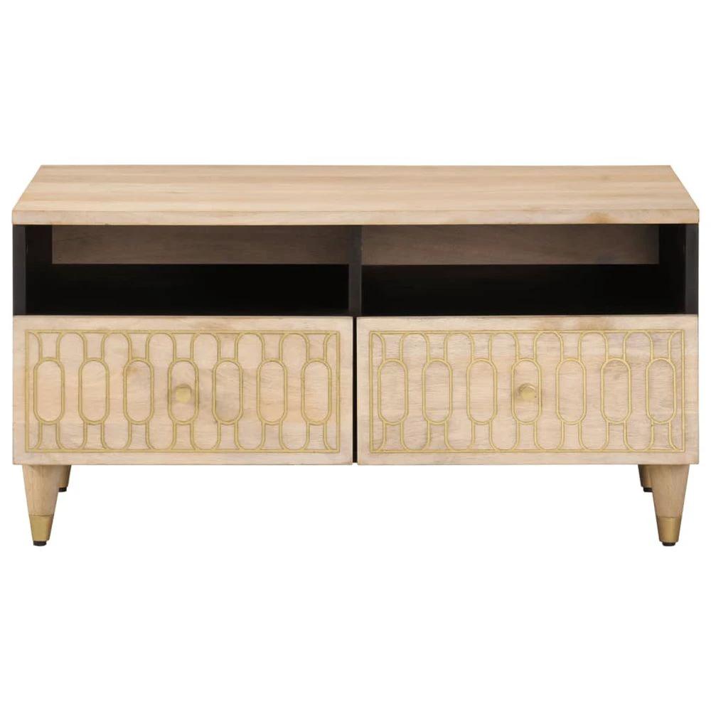 Coffee Table 80x54x40 cm vidaXL Solid Wood Mango by vidaXL