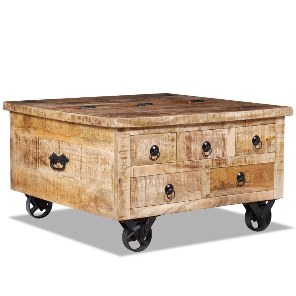 vidaXL Coffee Table vidaXL Reclaimed Wood 70x70x38 cm - Coffee Tables Coffee Table