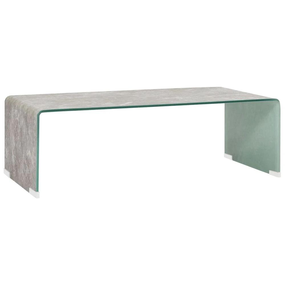 Coffee Table Black 98x45x31 cm vidaXL Tempered Glass by vidaXL