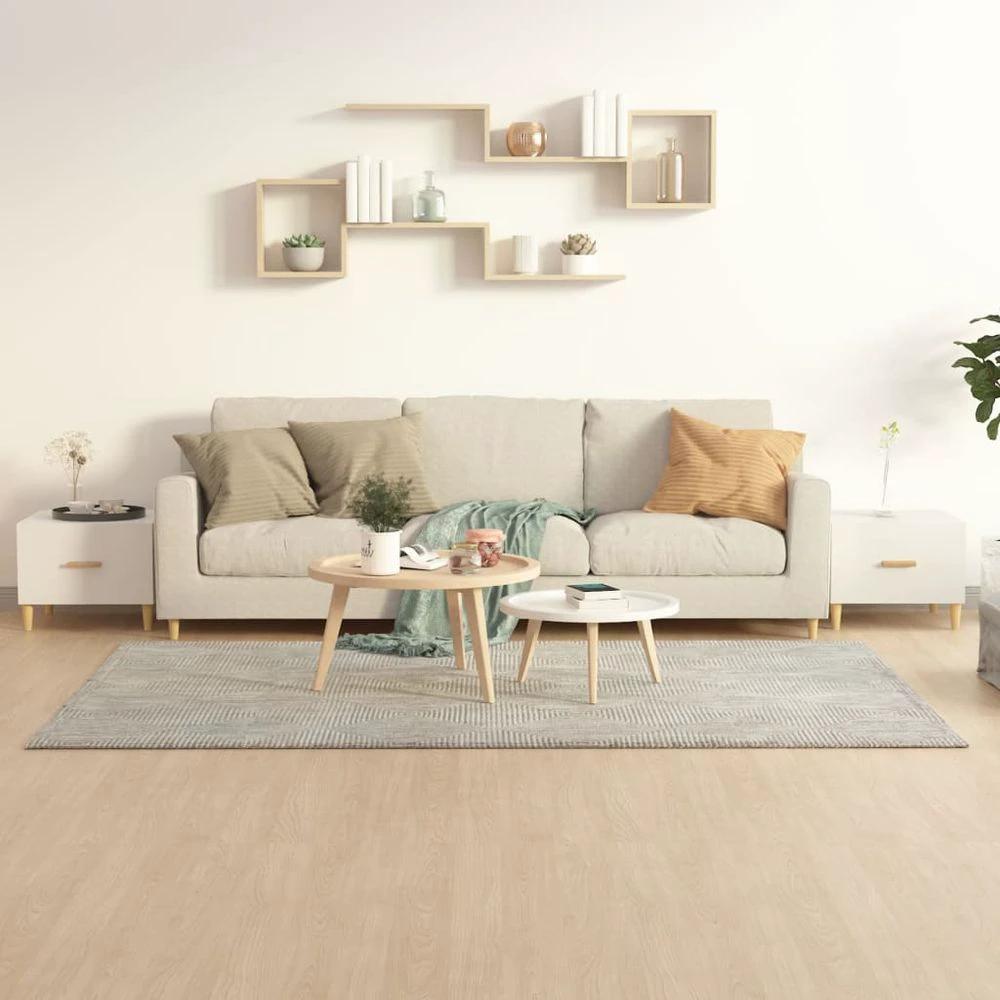 Coffee Table Smoked Oak vidaXL 50x50x40 cm Engineered Wood by vidaXL