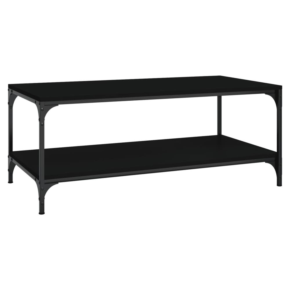 Coffee Table Black 100x50x40 cm vidaXL Engineered Wood by vidaXL