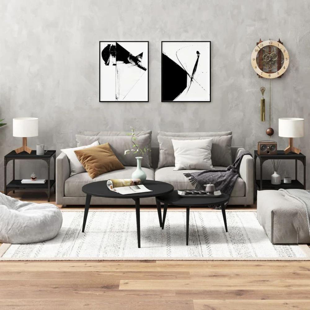 vidaXL Coffee Table Black 100x50x40 cm vidaXL Engineered Wood - Coffee Tables Coffee Table