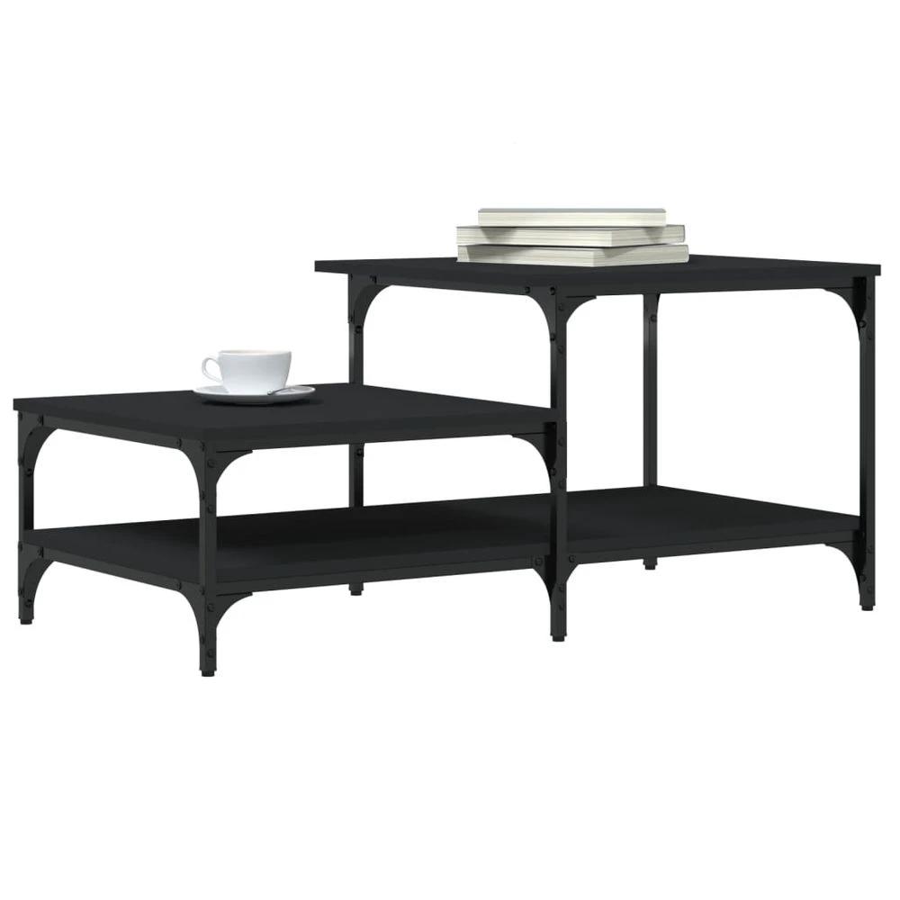 Coffee Table Black 100x50.5x45 cm vidaXL Engineered Wood by vidaXL