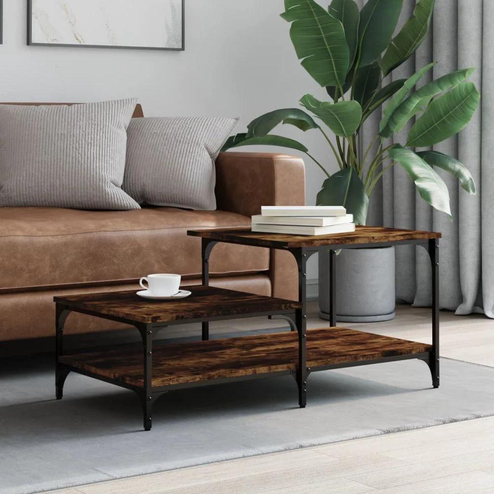 Coffee Table Black 100x50.5x45 cm vidaXL Engineered Wood by vidaXL
