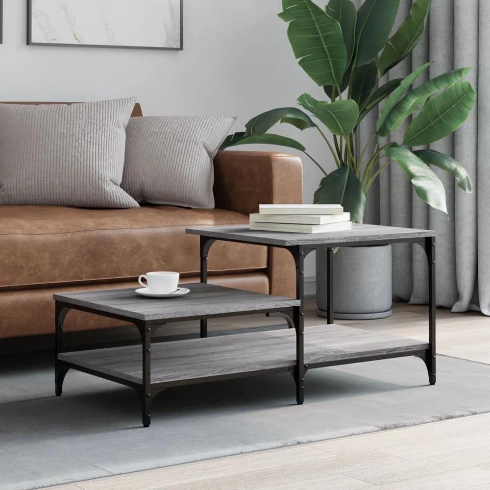Coffee Table Black 100x50.5x45 cm vidaXL Engineered Wood by vidaXL