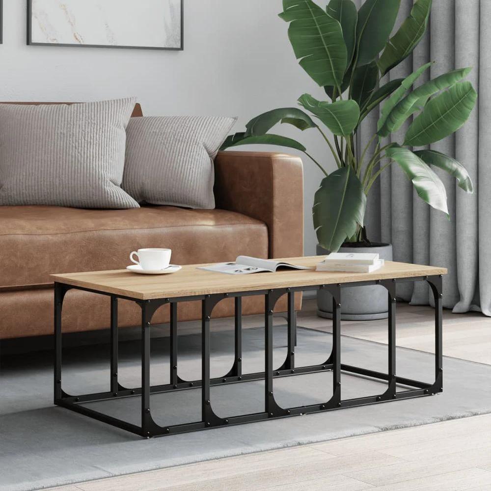 vidaXL Coffee Table Black 100x50x35.5 cm vidaXL Engineered Wood - Coffee Tables Coffee Table