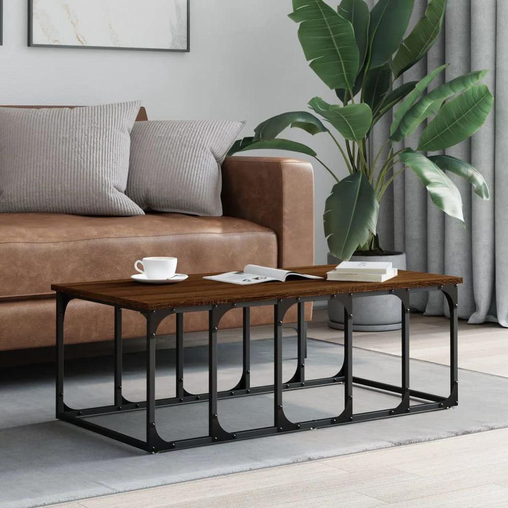 Coffee Table Black 100x50x35.5 cm vidaXL Engineered Wood by vidaXL