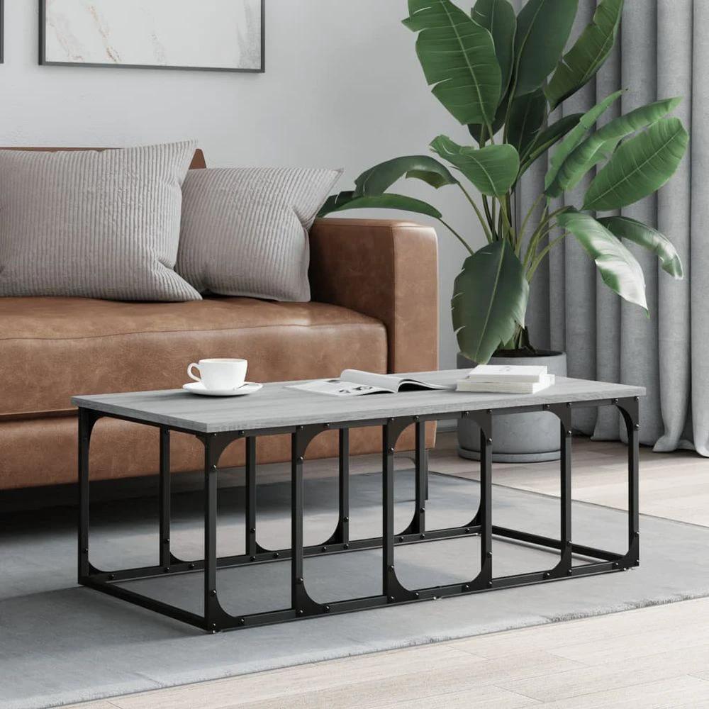 Coffee Table Black 100x50x35.5 cm vidaXL Engineered Wood by vidaXL