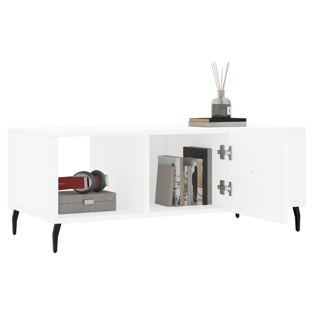 vidaXL Coffee Table White 102x50x40 cm vidaXL Engineered Wood - Coffee Tables Coffee Table