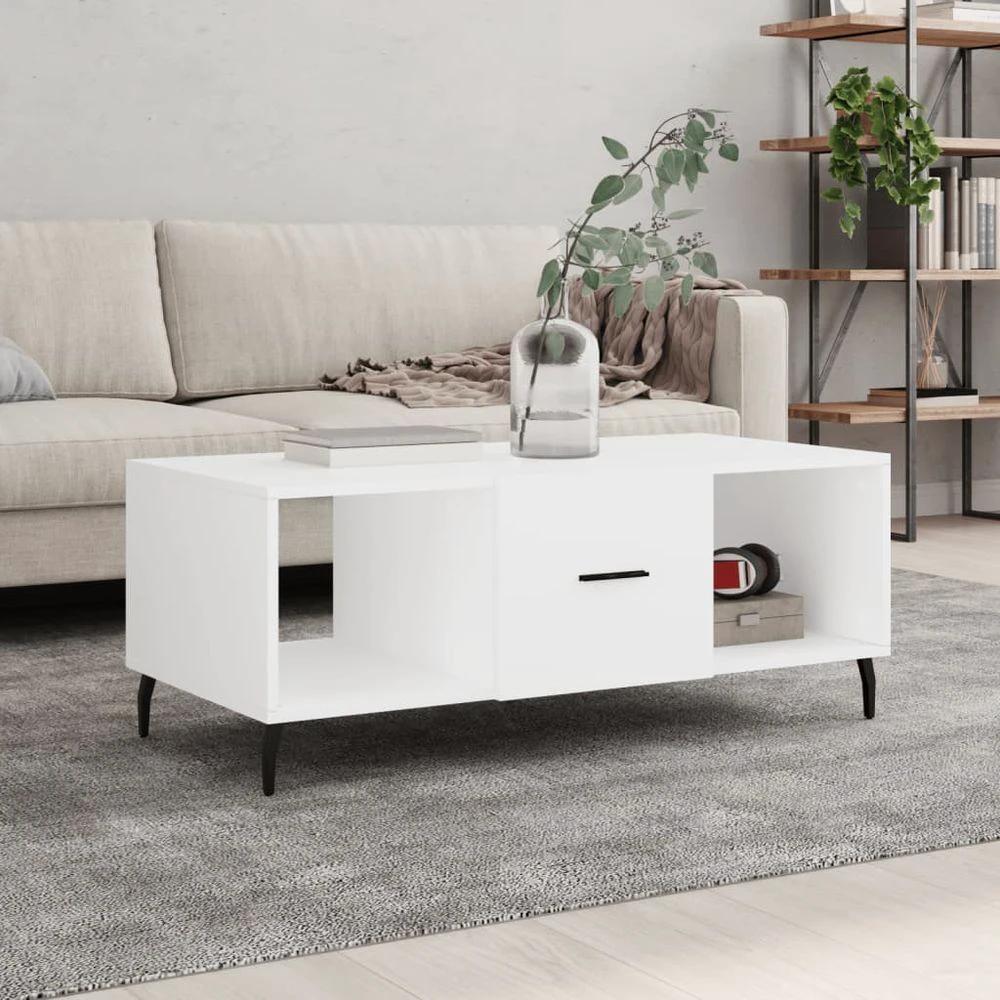 vidaXL Coffee Table White 102x50x40 cm vidaXL Engineered Wood - Coffee Tables Coffee Table