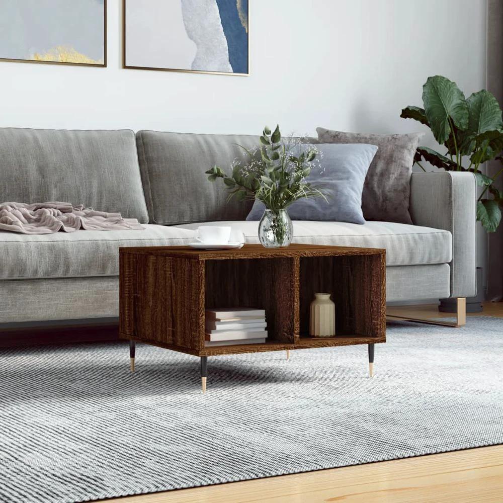 Coffee Table White 60x50x36.5 cm vidaXL Engineered Wood by vidaXL
