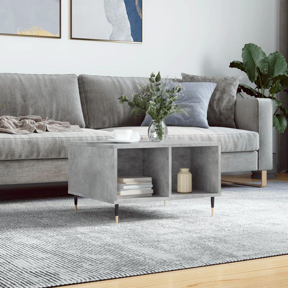 Coffee Table White 60x50x36.5 cm vidaXL Engineered Wood by vidaXL