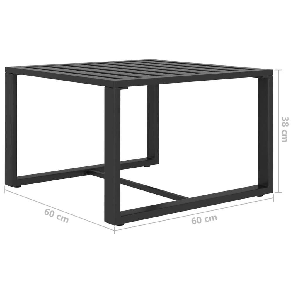 Coffee Table Aluminium vidaXL Anthracite by vidaXL