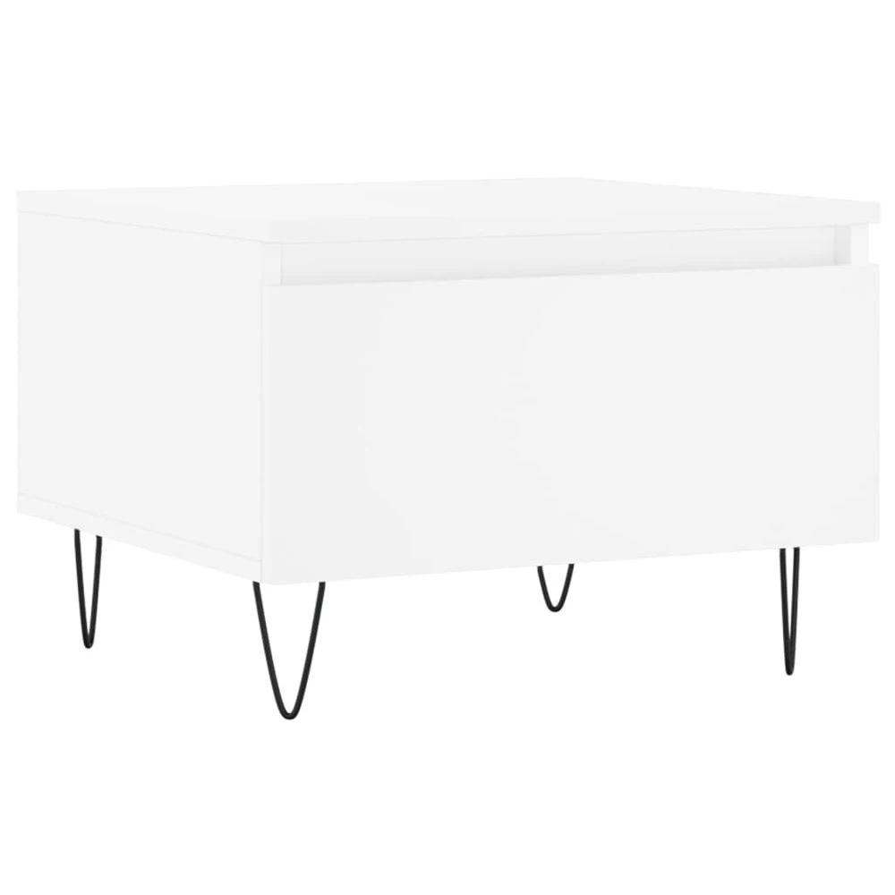 Coffee Table White 50x46x35 cm vidaXL Engineered Wood by vidaXL