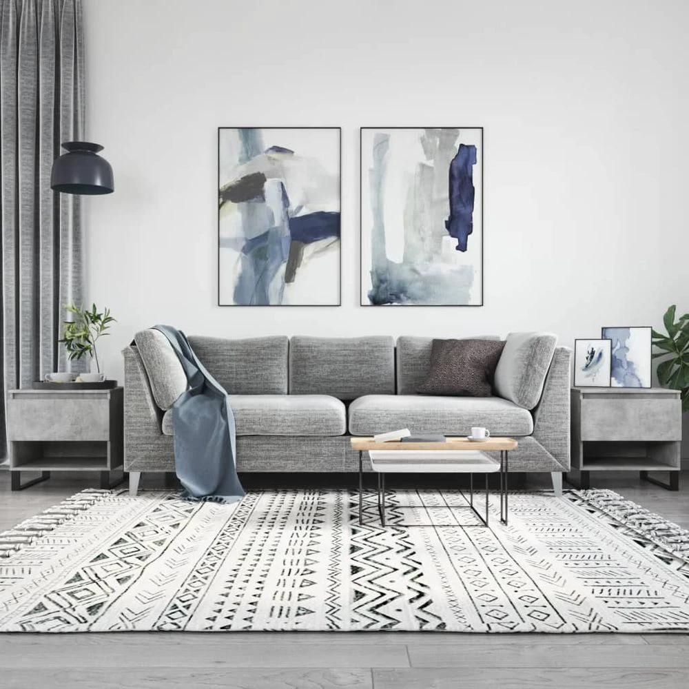 Coffee Table White 50x46x50 cm vidaXL Engineered Wood by vidaXL