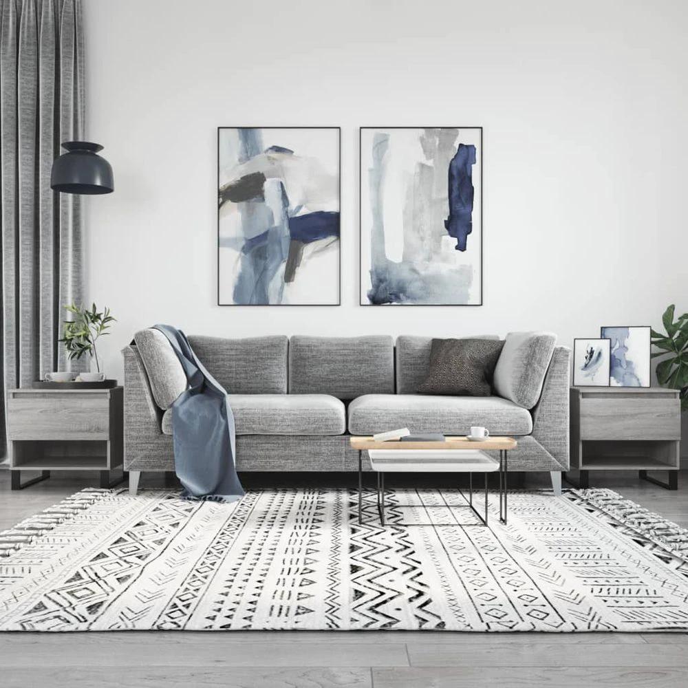 Coffee Table White 50x46x50 cm vidaXL Engineered Wood by vidaXL