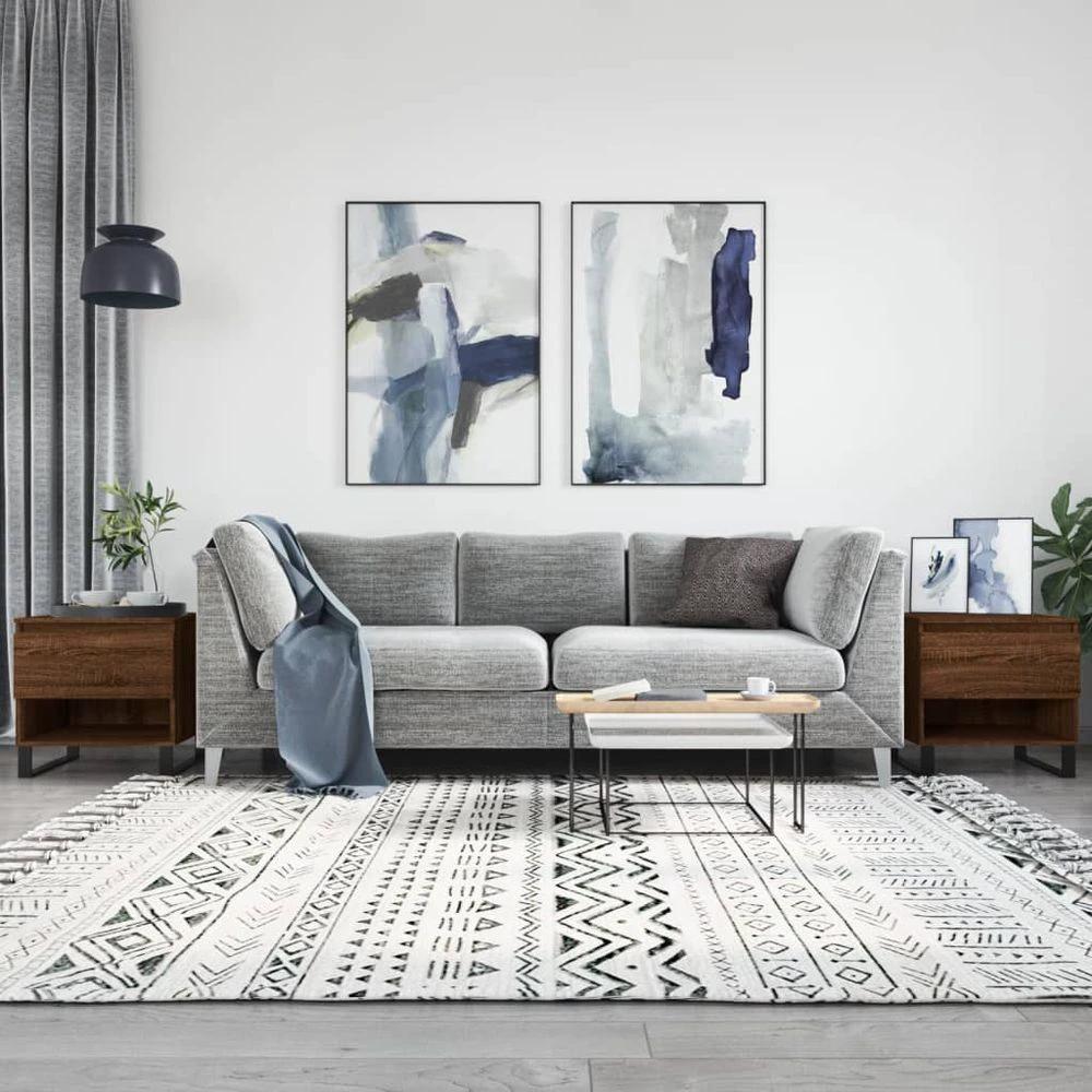 Coffee Table White 50x46x50 cm vidaXL Engineered Wood by vidaXL