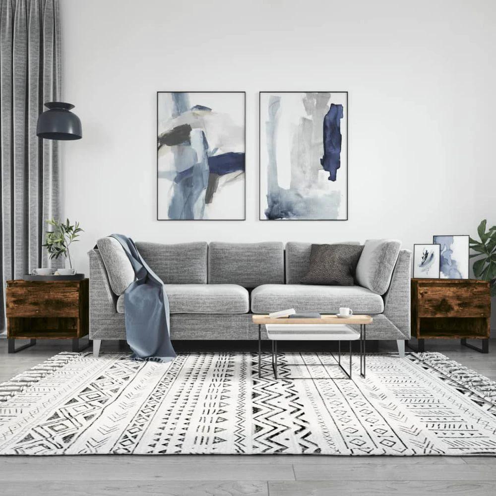 Coffee Table White 50x46x50 cm vidaXL Engineered Wood by vidaXL