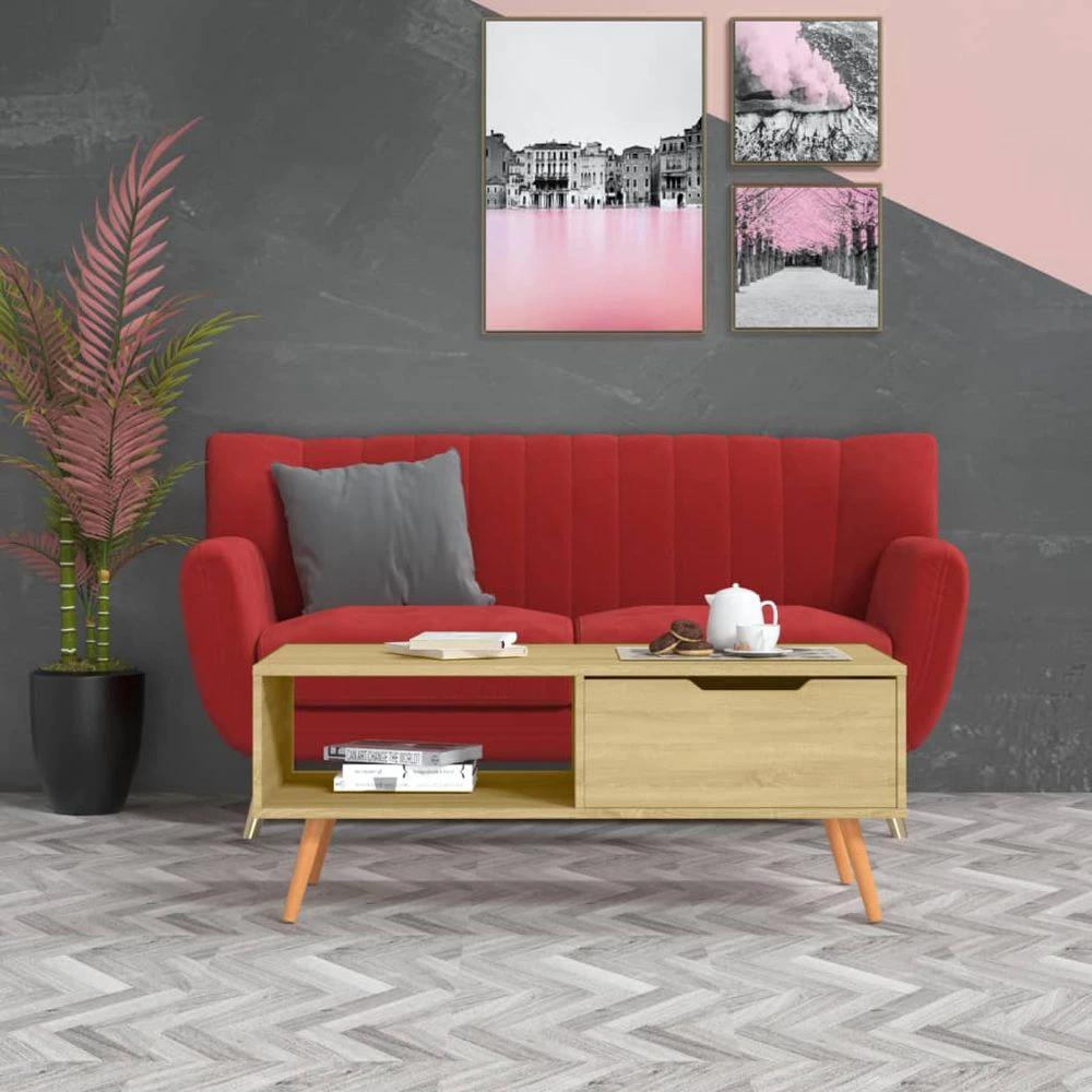 vidaXL Coffee Table White 100x49.5x43 cm vidaXL Engineered Wood - Coffee Tables Coffee Table