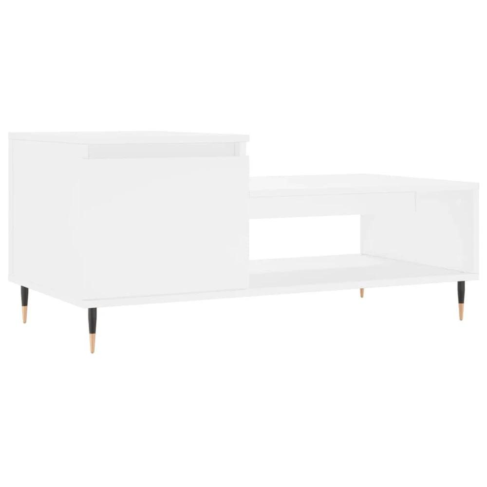 Coffee Table White 100x50x45 cm vidaXL Engineered Wood by vidaXL